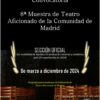 Convocada la 8ª edición de la Muestra de Teatro Aficionado de la Comunidad de Madrid